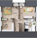 Flair 113 - Grundriss Dachgeschoss mit Ankleide - 