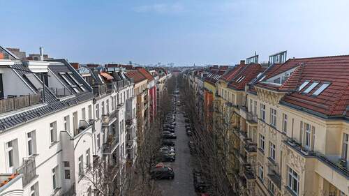 Blick entlang der Straße - 