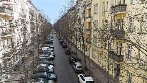 Blick entlang der Straße - 