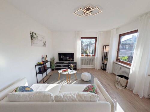 Wohnzimmer - Etagenwohnung mit 67,00 m&sup2; in Bad Wörishofen zum Kaufen