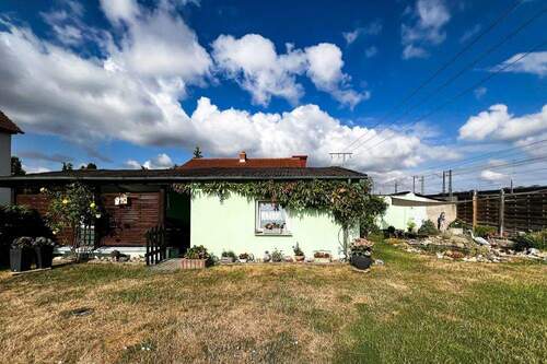 Gartenhütte und Teich - 
