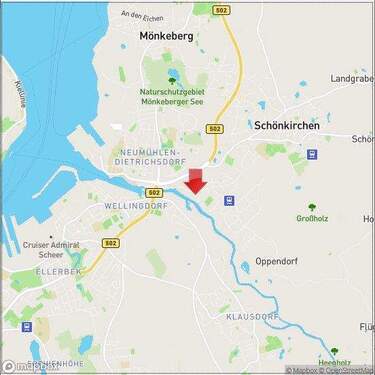 Karte - 5 Zimmer Einfamilienhaus zum Kaufen in Kiel