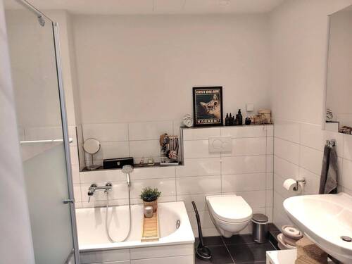 Badezimmer - Etagenwohnung mit 74,00 m&sup2; in Harsefeld zur Miete