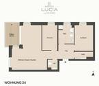 Grundriss - 3 Zimmer Etagenwohnung zum Kaufen in Lüneburg