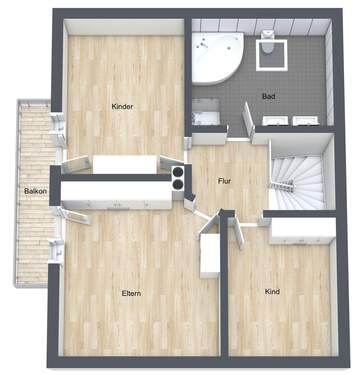 Rhof - Etage 3 Dachgeschoss - 3D Floor Plan.jpg - 