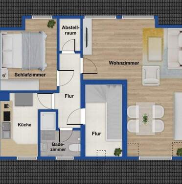 Bild 3 - 2 Zimmer Etagenwohnung in Lüneburg