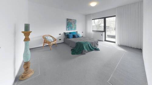 Schlafzimmer mit Zugang zum Garten - Bungalow mit 151,00 m&sup2; in Emsdetten zum Kaufen