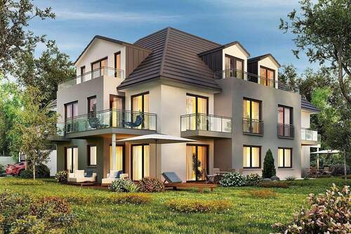 mögliche Villa.jpeg - Wohnungen von 106 - 121 m², teilweise mit eigenem Gartenanteil oder 2 Balkonen, Tiefgarage unweit des Markkleeberger Sees(Neubauprojekt)
