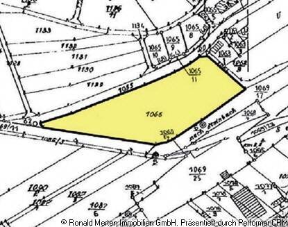 Ausschnitt Flurkarte - Grundstück zum Kaufen in Bad Liebenstein