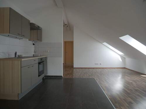 Wohnzimmer und Küche - Etagenwohnung mit 64,30 m² in Uhldingen-Mühlhofen zum Kaufen