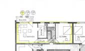 Grundriss 2-Zimmer-Wohn. - 
