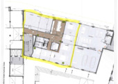 Grundriss Bürofläche 1 und Büroraum 2 - 