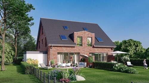 Langenfeld - Kiesweg 43 - Ansicht Gartenseite - 5 Zimmer Doppelhaushälfte zur Miete in Langenfeld (Rheinland)