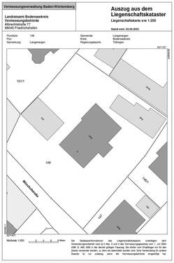 Lageplan Münzhofstr - Einfamilienhaus mit 440,00 m&sup2; in Langenargen zum Kaufen