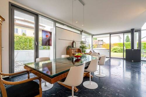 Marmorböden im Ess-Wohnzimmer - 