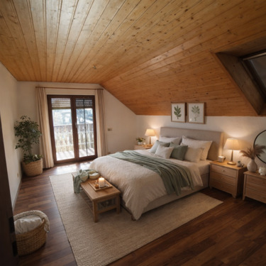 virtually staged - Schlafzimmer OG - 8 Zimmer Mehrfamilienhaus, Wohnhaus in Hohentengen