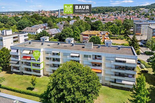Luftaufnahme-Weitsicht_bearb_web - 2 Zimmer Etagenwohnung zum Kaufen in Weingarten