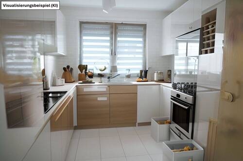 Küche Homestaging (Datenschutz) - 4 Zimmer Mehrfamilienhaus, Wohnhaus in Hamm