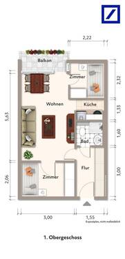 Aufteilung der Wohnung - 