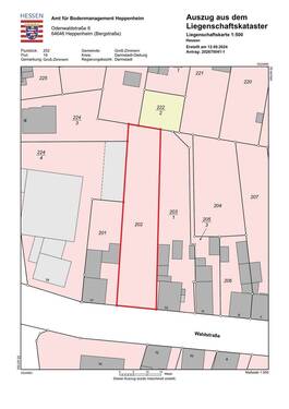 Amtlicher Lageplan - 