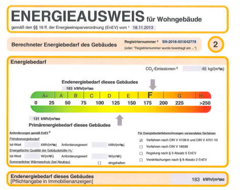 Energieausweis - 