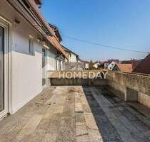 Stilvoll modernisierte 3-Zimmer-Wohnung mit großer Sonnenterrasse und Einbauküche - Oberstenfeld