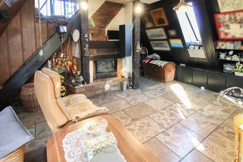 Wohnzimmer mit Kamin - 