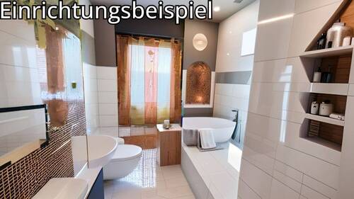 EG-Bad mit Wanne und Dusche - 
