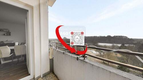 Balkon - Etagenwohnung mit 70,90 m&sup2; in Erlensee zum Kaufen