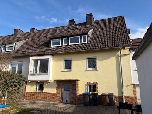 Ansicht aus dem Garten - Doppelhaushälfte mit 135,00 m&sup2; in Bad Berleburg zum Kaufen