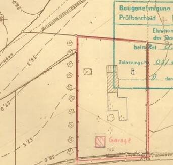 Lageplan der Bebauung - 