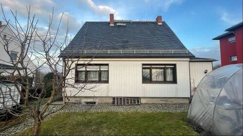 Ansicht vom Garten - Einfamilienhaus mit 114,00 m&sup2; in Dresden zum Kaufen