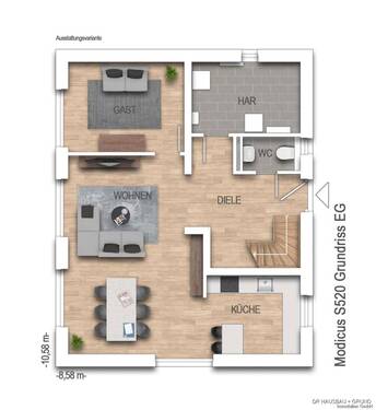 Jubiläumshaus S2 Erdgeschoss - 