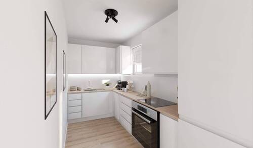 Die offene Wohnküche lädt zu gemeinsamen Mahlzeite - 