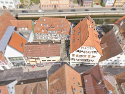 Außenansicht - Quartier Lederstraße: Immobilien-Ensemble im Herzen der Calwer Fußgängerzone