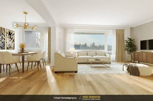 Wohn- Essbereich gestaget - 4-Zimmer-Wohnung in Schwachhausen am Bürgerpark