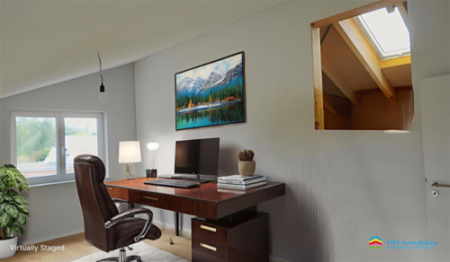 Büro - virtually staged - 