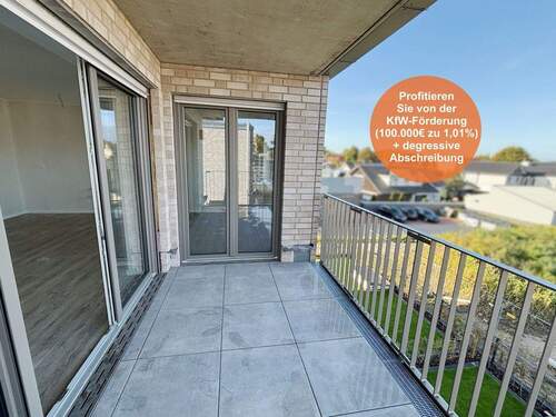 Balkonansicht - Hervorragende Neubauwohnung im Zentrum von Recke!