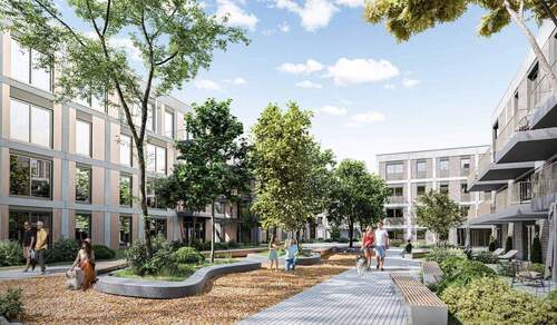 Im Innenhof lässt es sich schön spazieren - 