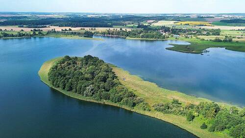 Ansicht - Teil der Burgwallinsel im Oberuckersee