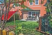 Garten mit Strandkorb - 