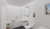 Ein weiteres Badezimmer inklusive Badewanne - 