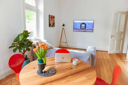Wohnzimmer - 2 Zimmer Etagenwohnung in Hamburg