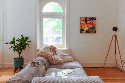 Wohnzimmer - Etagenwohnung mit 65,10 m&sup2; in Hamburg zum Kaufen