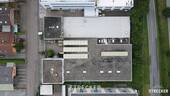 Luftbild Draufsicht - Halle in Königsbach-Stein