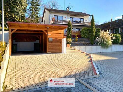 Hausansicht - Wohnhaus mit Terrasse in Süd-Westlage von Wiesloch-Baiertal