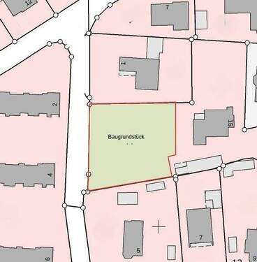 2441_Liegenschaftskarte-Ausschnitt - Großzügiges Baugrundstück in Zetel Neuenburg