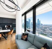 Grand Tower - Möblierte Vier-Zimmer-Wohnung mit Skylineblick - Frankfurt am Main Gallus