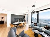 Wohn-/Essbereich Ansicht II - Etagenwohnung mit 112,00 m&sup2; in Frankfurt am Main zur Miete