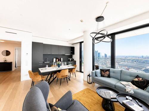 Wohn-/Essbereich Ansicht II - Etagenwohnung mit 112,00 m&sup2; in Frankfurt am Main zur Miete
